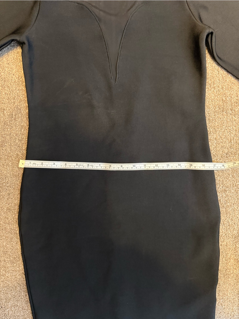 NWT Marciano Diana Long Sleeve Dress Black Size 10 - Picture 6 of 9